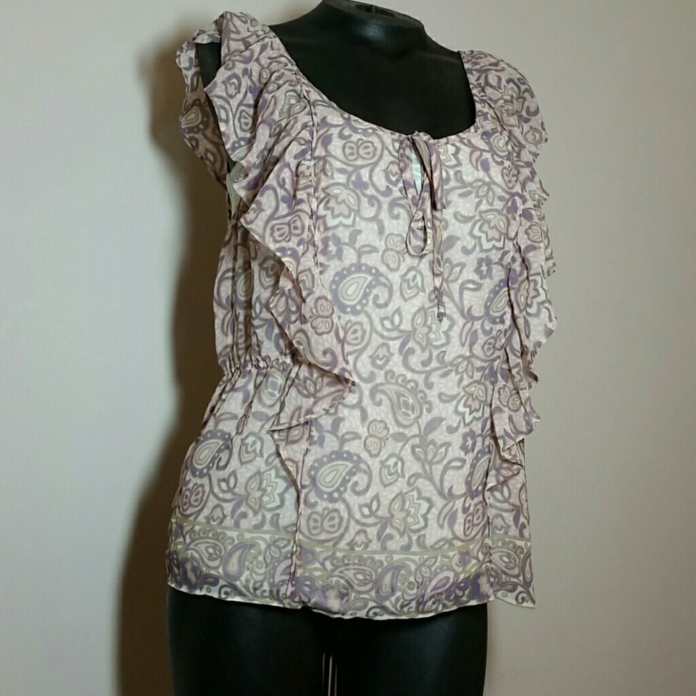 American Eagle flutter-sleeve blouse